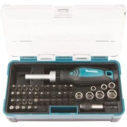 Makita Jeu De Douilles Et D´embouts B-36170 47 Unités Blue / Black One Size