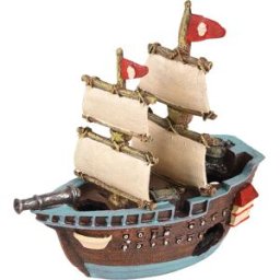 Flamingo Décoration D´aquarium Ropa Pirate Boat 18x7x17cm Multicolor 18 x 7 x 17 cm
