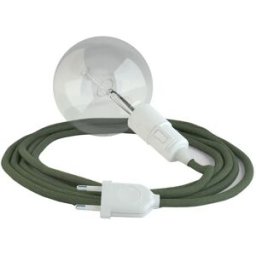 Creative Cables Suspension Luminaire Rc63 3 M Green / White EU Plug