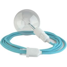 Creative Cables Suspension Luminaire Rm17 5 M Light Blue / White One Size