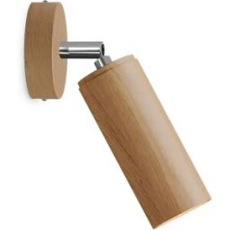 Creative Cables Spot En Bois Orientable Fermaluce Wood Et Abat-jour Tub-e14 Neutral One Size