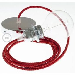 Creative Cables Lampe Suspendue Pendel Pour Abat-jour Rt94 3d Diy 2 M Red Devil / Chrome Plated One Size