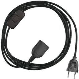 Creative Cables Douille Snakebis E14 Avec Câble 1.8 M Black One Size