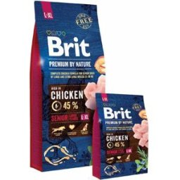 Brit Aliment Pour Chien Senior Premium Nature L+xl Pomme Poulet Maïs 15kg Multicolor 15kg