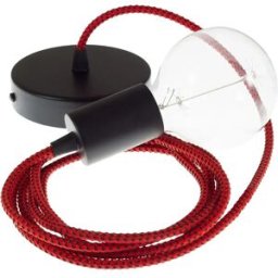 Creative Cables Suspension Luminaire Rt94 3d 50 Cm Red Devil / Black One Size