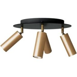 Creative Cables Lampe à 4 Ampoules Avec Culot E14 Et Abat-jour Rond Rose-one Xxl Avec Bulb Satin Brass One Size