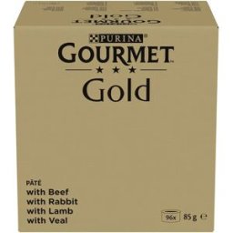 Purina Aliment Humide Pour Chat Gourmet Mousse 96x85g Or Multicolour One Size
