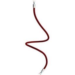 Cables Câble De Tuyau Creative Flex Rm19 90 Cm Satin Titanium / Burgundy 90 cm