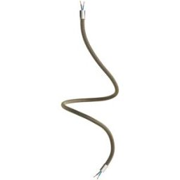 Cables Câble De Tuyau Creative Flex Rz24 90 Cm Satin Titanium / Black and Gold 90 cm