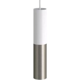 Creative Cables Spot Tub-e14 Double Tube Métallique. Avec Double Anneau De Douille Matte White / Satin Titanium One Size