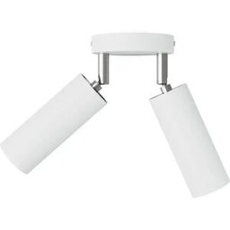 Creative Cables Lampe à 2 Ampoules Avec Abat-jour Tub-e14 Et Rosace Ronde-avec Bulb Matte White One Size
