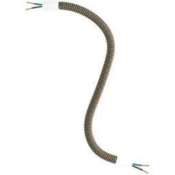 Cables Câble De Tuyau Creative Flex Rz24 30 Cm Matte White / Black and Gold 30 cm