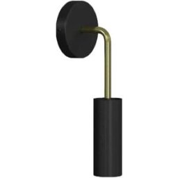 Creative Cables Applique Murale Metal Tub-e14 Black / Brass One Size