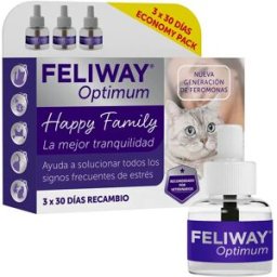 Feliway Diffuseur De Recharge Optimal 48ml 3 Unités White One Size