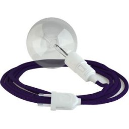 Creative Cables Suspension Luminaire Rm14 5 M Violet / White EU Plug