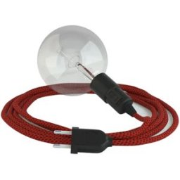 Creative Cables Suspension Luminaire Rt94 3d 3 M Red Devil / Black One Size