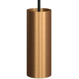 Creative Cables Lampe Suspendue Avec Ampoule Textile Tub-e14 1.9 M Satin Bronze One Size