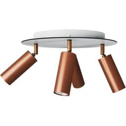 Creative Cables Lampe 4 Ampoules Avec Culot E14 Et Abat-jour Rond Rose-one Xxl Satin Copper One Size
