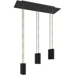 Creative Cables Suspension Luminaire Rose-one Xxl Tub E14 6 Falls Matt Black One Size