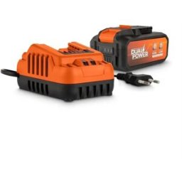 Powerplus Chargeur Et Batterie 2x20v 5.0/2.5ah Orange One Size