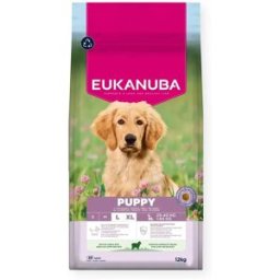 Eukanuba Aliment Pour Chiots L Xl Riche En Agneau Et Riz 12 Kg Brown One Size