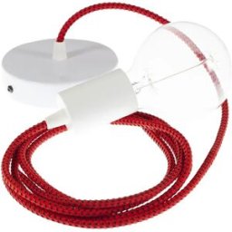 Creative Cables Suspension Luminaire Rt94 3d 1 M Red Devil / White One Size