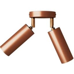 Creative Cables Lampe à 2 Ampoules Avec Abat-jour Tub-e14 Et Rosace Ronde Avec Bulb Satin Copper One Size