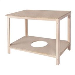 Wellhome Table Extensible En Bois De Hêtre Finition Sans Vernis 110x65x65 Cm Natural One Size