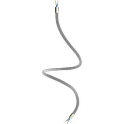 Cables Câble De Tuyau Creative Flex Rz04 90 Cm Satin Titanium / Black White 90 cm