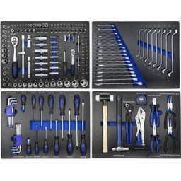 Jbm Jeu De 4 Modules En Carbone Eva Pour Servante D´atelier Blue One Size