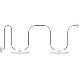 Creative Cables Guirlande Extérieure Eiva Ip65 Eiva Ip65 Avec 2 écrans Et Rosace White One Size