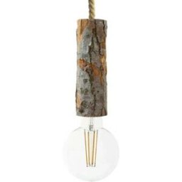 Creative Cables Lampe Suspendue Avec Ampoule Nautical Cable Xl Large Tree Bark 1.2 M Brown One Size