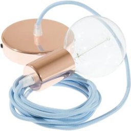 Creative Cables Suspension Luminaire Rm17 2 M Light Blue / Copper One Size