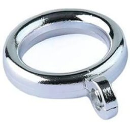 Stoker Anneaux De Rideau De Douche Round 100 Unités Chrome One Size