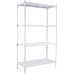 Simonclick Étagère Métallique Ecoclick Mini 4/300 1500 1500x800x300 Mm White One Size