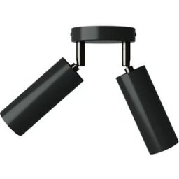 Creative Cables Lampe à 2 Ampoules Avec Abat-jour Tub-e14 Et Rosace Ronde Black One Size