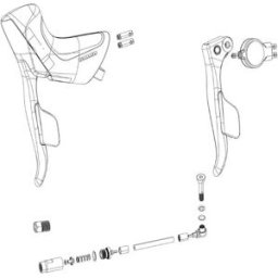 Sram Levier De Frein Gauche Avec Dérailleur électronique Dual Command Apex Etap Axs Disc