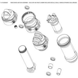 Rockshox Ensemble Chambre à Air D´amortisseur Arrière Soloair Sidluxe