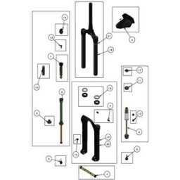 Dvo Kit De Bouton De Rebond De L´amortisseur Arrière Diamond D2