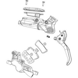 Sram Plaquettes De Frein à Disque Frittées Road/elixir/db/level B1 20 Paires