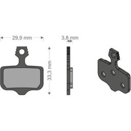 Brenta Ciclo Plaquettes De Frein à Disque Frittées Elixir 9/7/cr/xx/t/tl Avid/sram
