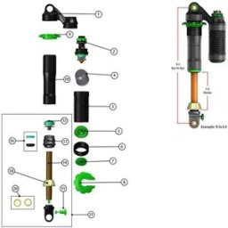 Dvo Kit œillet D´amortisseur Arrière Jade