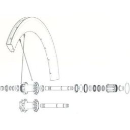 Mavic Rayons Comete Pro Carbon Sl T Front 2 Units/rear Right 1 Unit