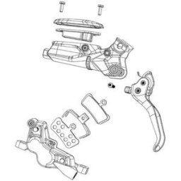 Sram Kit De Levier Level Bronze Stealth C1 Disc Brake