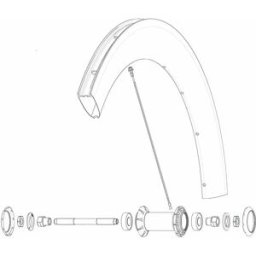 Mavic Rayons Kit 12 Front/rear Nds Com Pro Carbon Ust