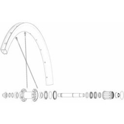 Mavic Rayons Kit 12 Rear Nds Cosmic Slr 40 Rb