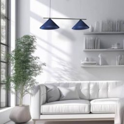 Suspension luminaire Capital Eko-Light, dimmable, bleu, Salon / Salle à manger, Métal, Moderne, Suspension