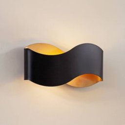 Applique murale Dailin Lindby, dimmable, noir, Salon / Salle à manger, Métal, Moderne, Applique Murale