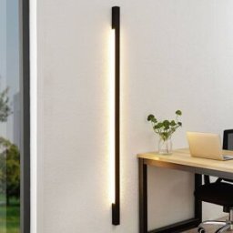 Applique murale LED Ivano Arcchio, noir, Couloir, Aluminium, Moderne, Applique Murale LED