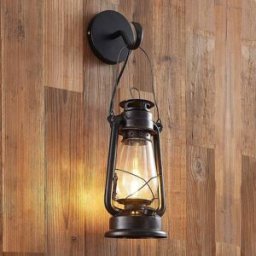 Applique murale Raisa Lindby, dimmable, marron, Couloir, Métal, Antique, Applique Murale